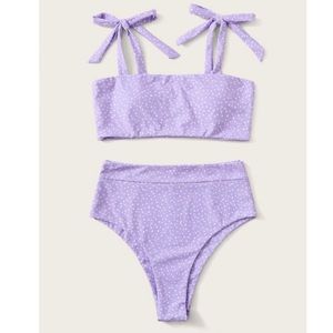 Lavender high waist bikini